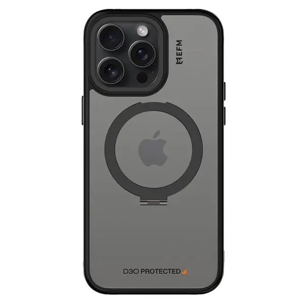 EFM Alta Armour with D3O BIO Case (Suits iPhone 15 Pro) - Black