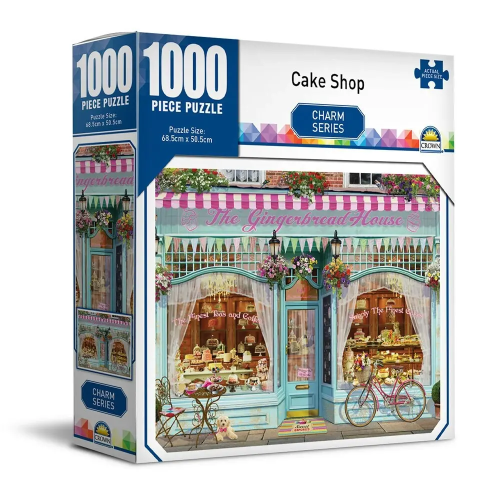 1000pc Crown Charm Series Cake Store 68.5cm Jigsaw Puzzle Toys 8y+ Family/Kids - Toys & Games