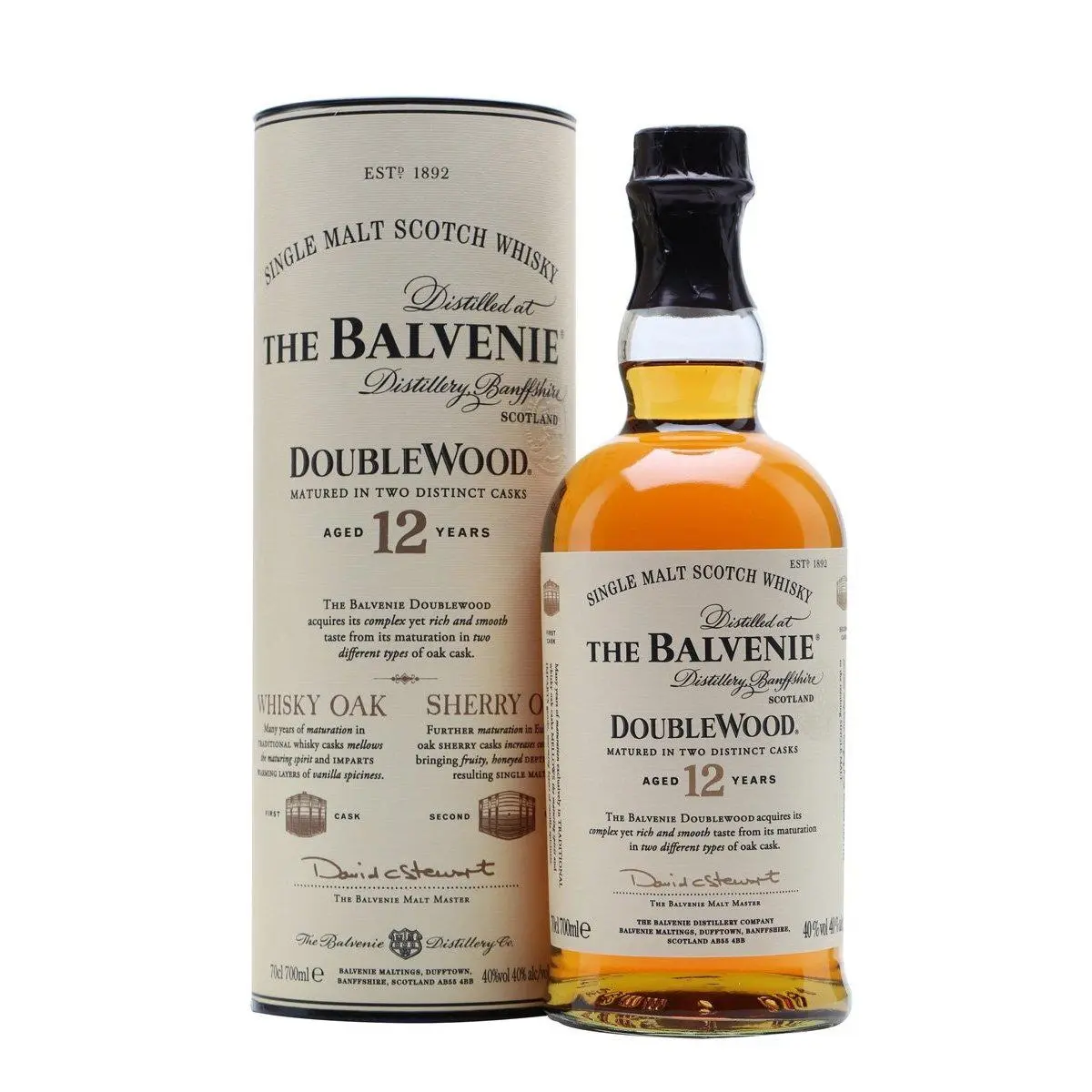 The Balvenie 12 Years Old Doublewood Single Malt Scotch Whisky 700ml - Up to 30% off Alcohol Specials