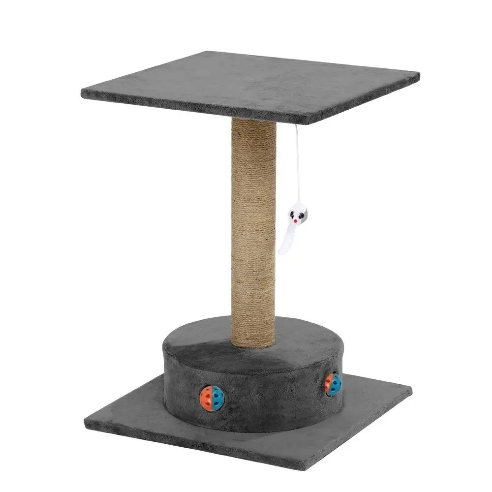 Paws & Claws Catsby Camberwell Cats Playground Sisal 57cm Scratching Post Grey - Pets