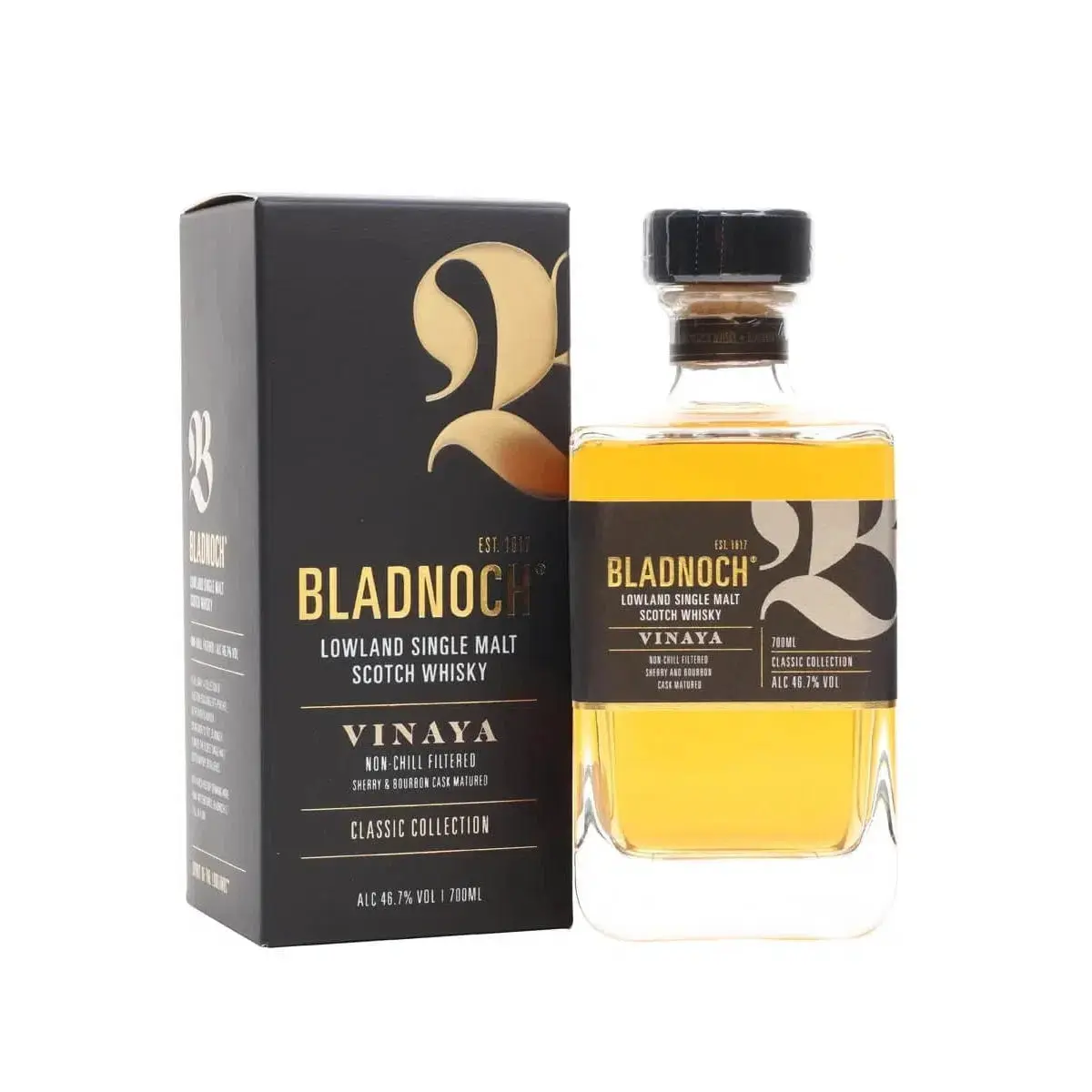 Bladnoch Vinaya Single Malt Scotch Whisky 700ml - Alcohol