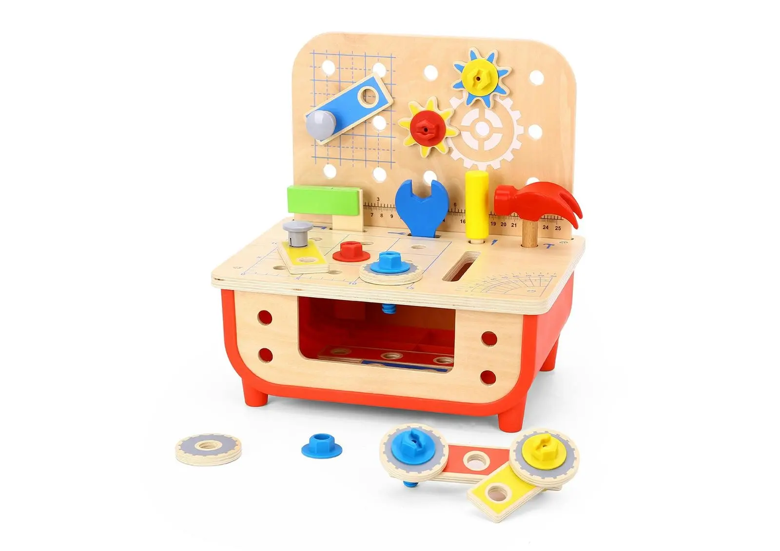 Tooky Toy Kids/Children's Deluxe Toy Work Bench w/Tools/Accessories Playset 3+ - Toys & Games