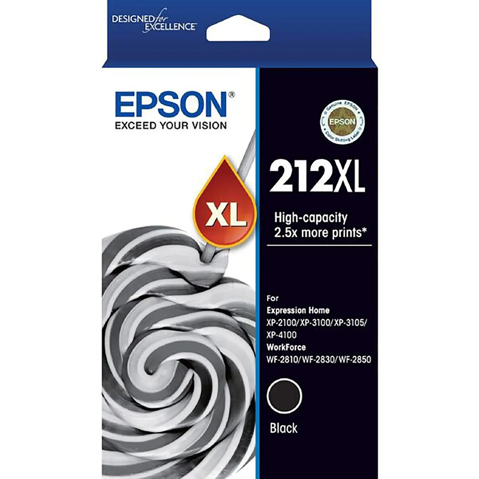 Original Epson 212XL High Capacity Toner Black Ink Cartridge C13T02X192 - Electronics