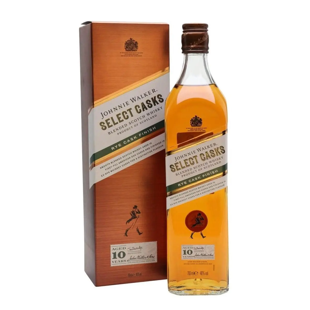 Johnnie Walker Select Casks Rye Cask Finish 10 Year Old Blended Scotch Whisky 700ml - Alcohol