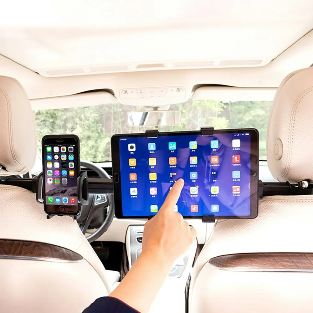Car Headrest Tablet Mount for iPad Pro, iPhone, Galaxy Tabs - Electronics