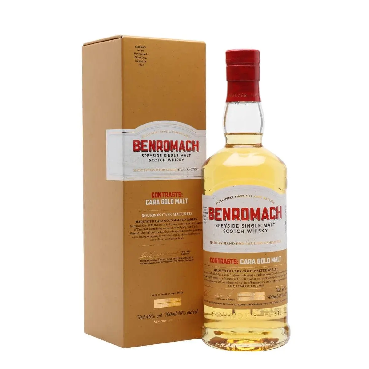 Benromach Contrasts Cara Gold Malt 2010 700ml - Alcohol