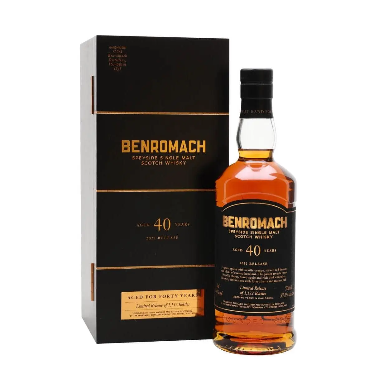 Benromach 40 Years (2022 Limited Edition) Single Malt Scotch Whisky - Alcohol