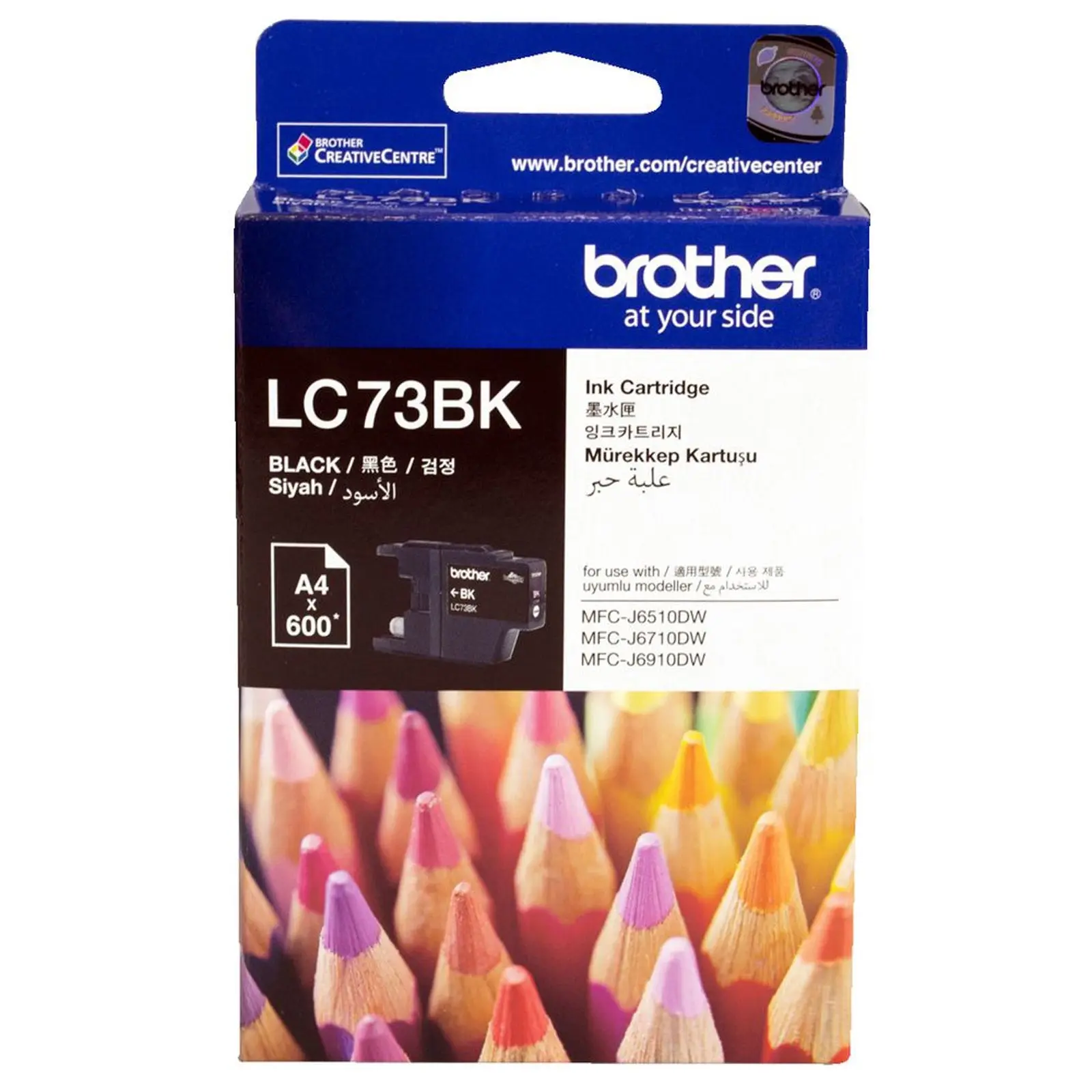 Original Brother LC73BK LC-73 BLACK Ink Cartridge Toner High Yield