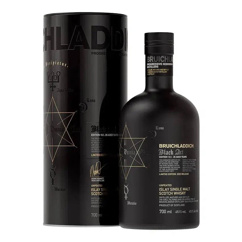 Bruichladdich Black Art 10.1 29 Year Old Single Malt Scotch Whisky 700ml - Alcohol