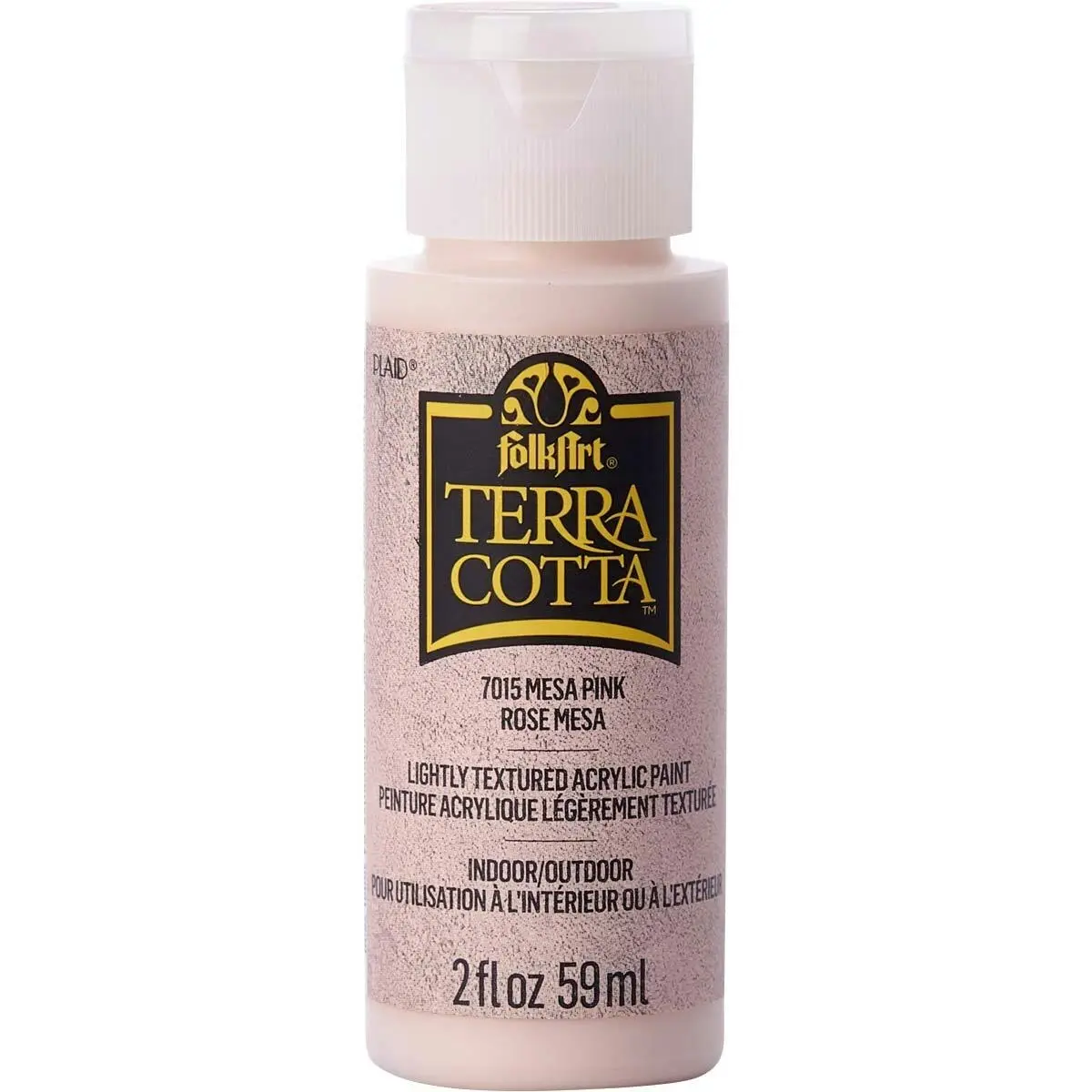 Plaid FolkArt Terra Cotta 59ml Acrylic Art/Craft Paint Mesa Pink Textured Finish - Hobbies