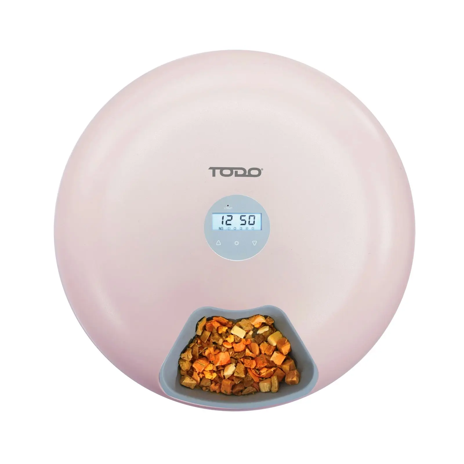 Todo 180ml x6 Meal Digital Lcd Automatic Pet Feeder Dog Cat Food Bowl Timer Pink - Pets