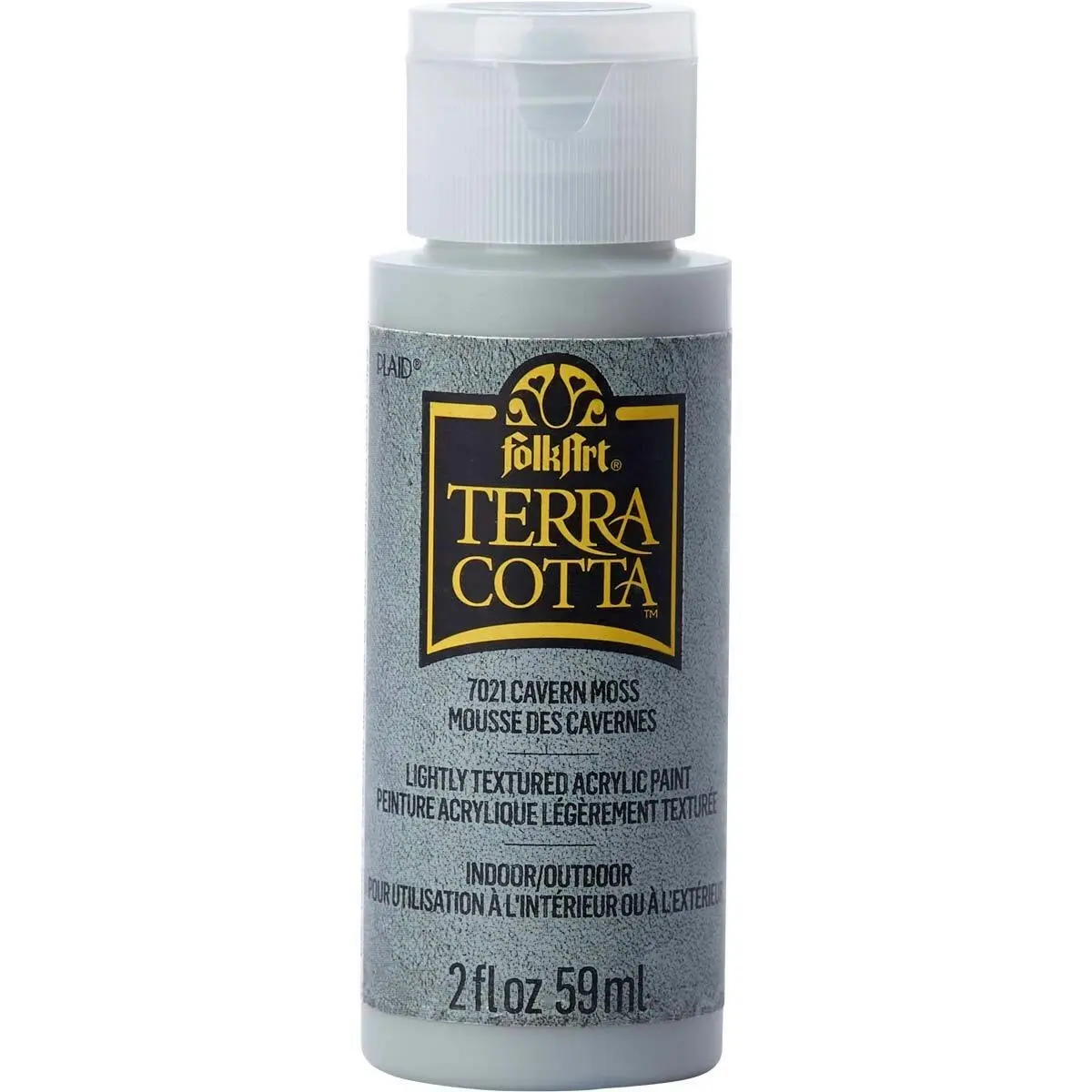 Plaid FolkArt Terra Cotta 59ml Acrylic Art Paint Cavern Moss Textured Finish - Hobbies