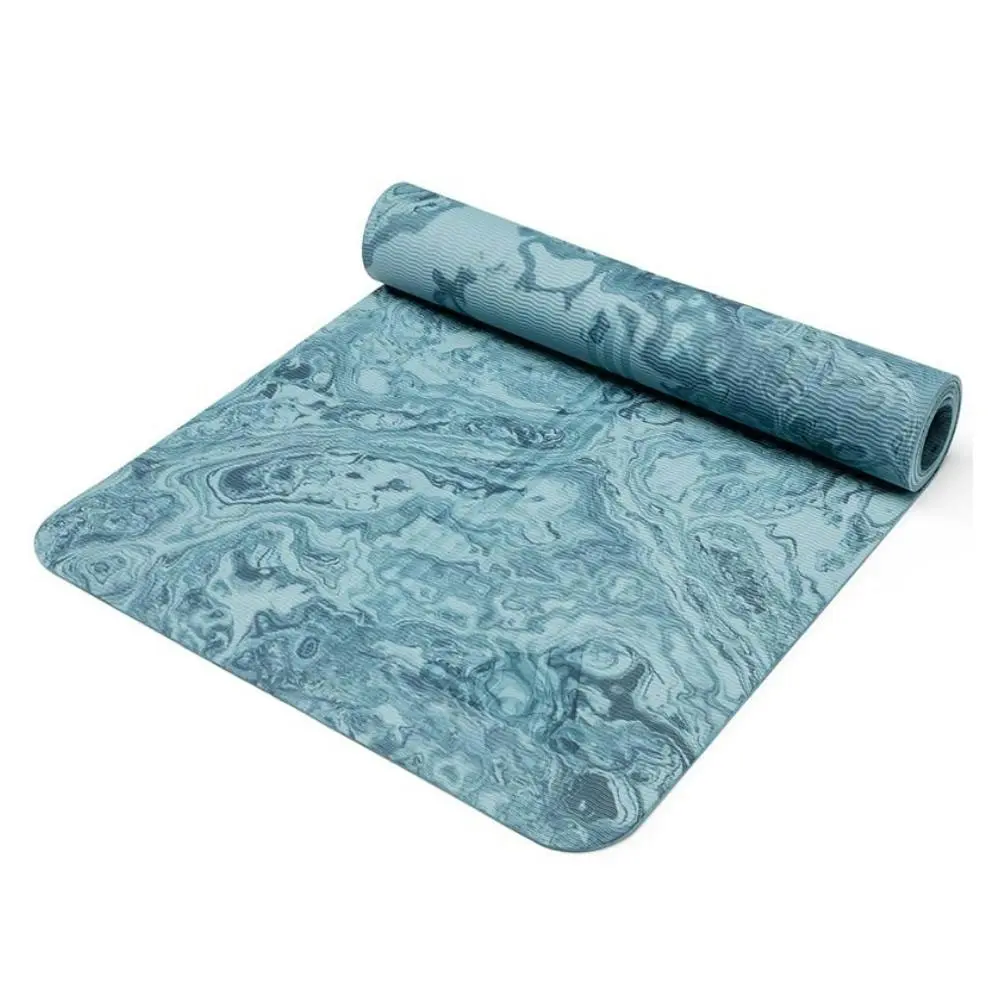 Adidas Premium 5mm Camo Sports Home/Gym Fitness Exercise Yoga Mat Raw Steel Blue - Sports & Outdoor