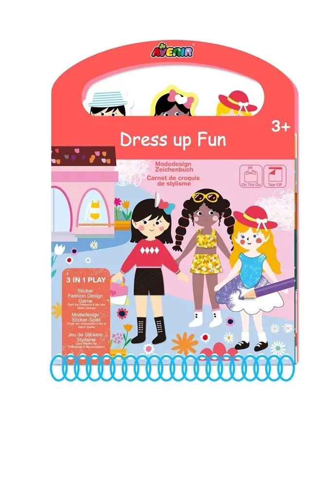 Avenir Dress Up Fun Sketchbook Colouring Sheet Kids/Children Fun Activity 3y+ - Hobbies