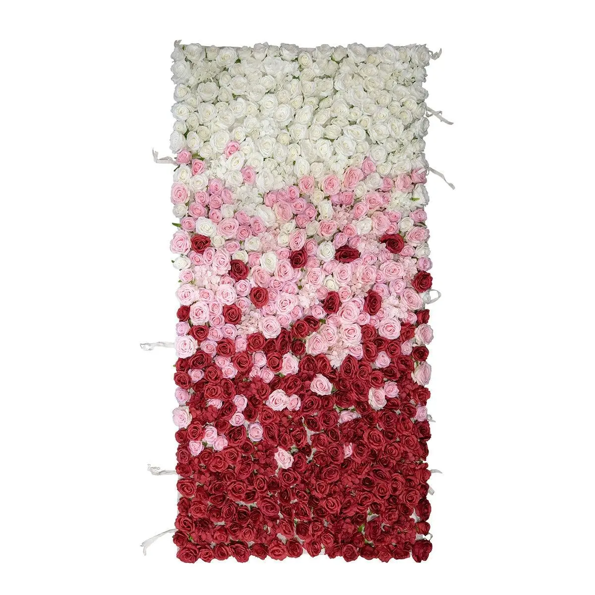 Floral Wall Panel - Rose Red/White/Pink 1.2x2.4m