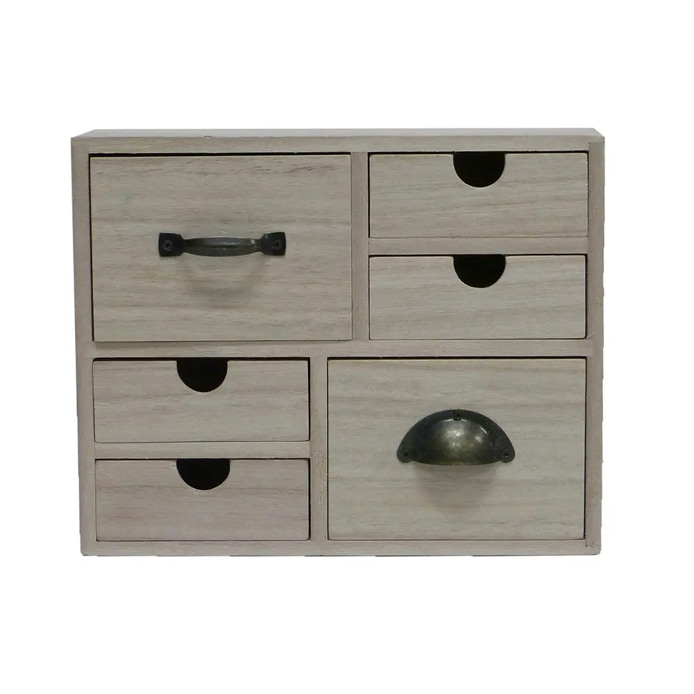 Boyle Craft Home Decor Desk Wooden Organiser Kids DIY w/6 Drawers 9.5x22x18cm - Home & Garden