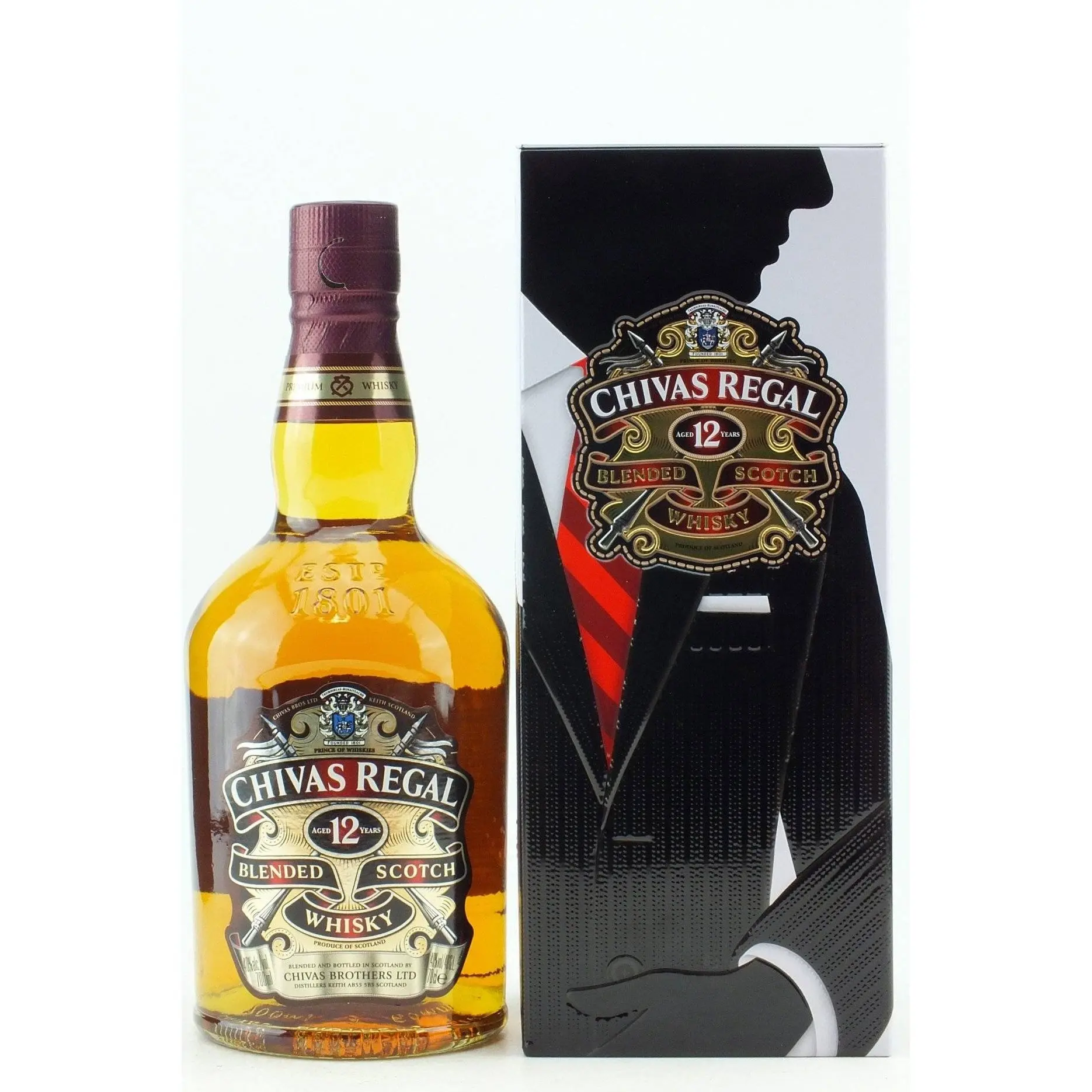 Chivas Regal 12 Years Old Savile Row Limited Edition 700ml - Alcohol