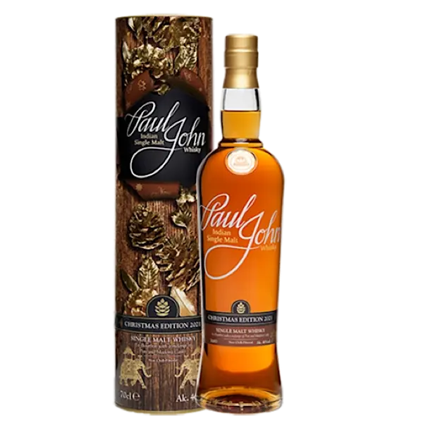 Paul John Christmas Edition 2021 Single Malt Indian Whisky 750ml - Alcohol