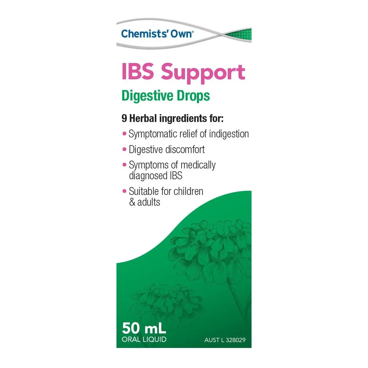Chemists' Own IBS Support Digestive Drops 50ml (Alternative to Iberogast) - Health