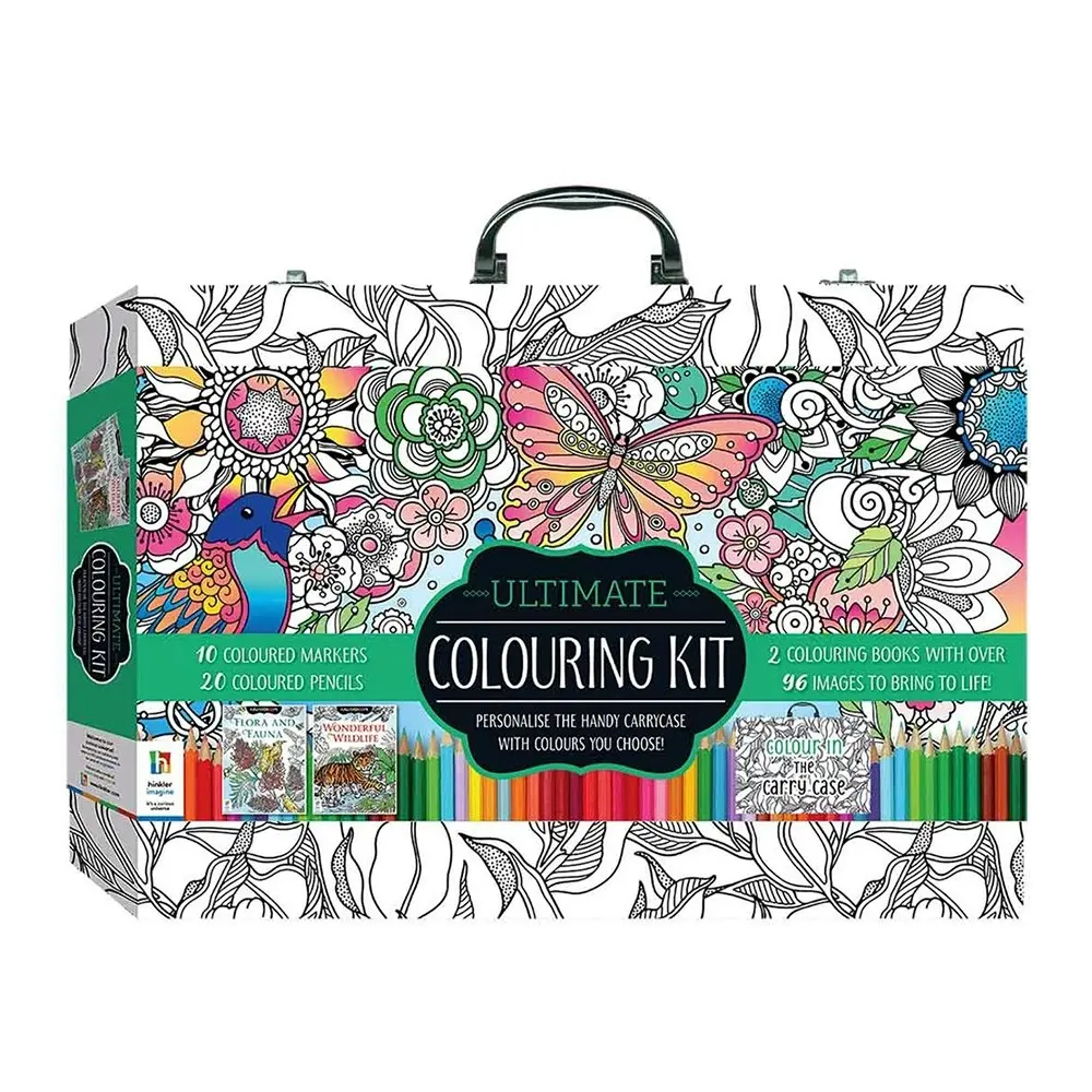 Kaleidoscope Ultimate Colouring Carry Case: Nature Colouring Kit Art 8y+ - Hobbies