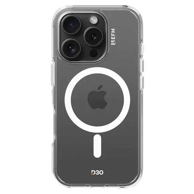 EFM Aspen MagSafe D3O Bio Case (Suits iPhone 16 Pro Max) - Clear