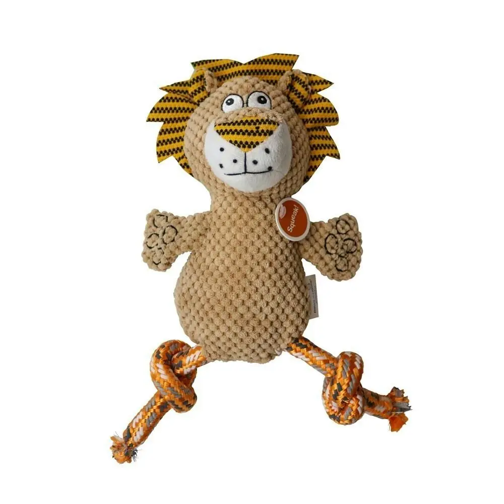 Paws & Claws Pet/Dog 35cm Animal Kingdom Rope Leg Interactive Fun Toy Assorted - Pets