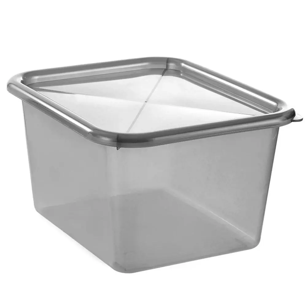 Boxsweden 15L Storage Container 35.5cm Home Organiser w/ Lid Holder Assorted - Home & Garden