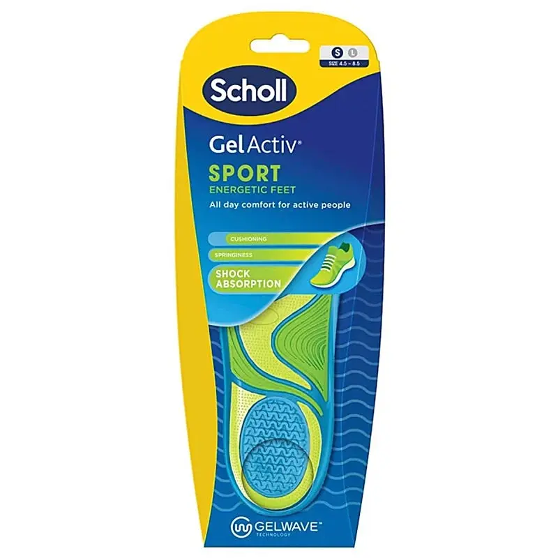 Scholl GelActiv Sport Insoles Small - Health