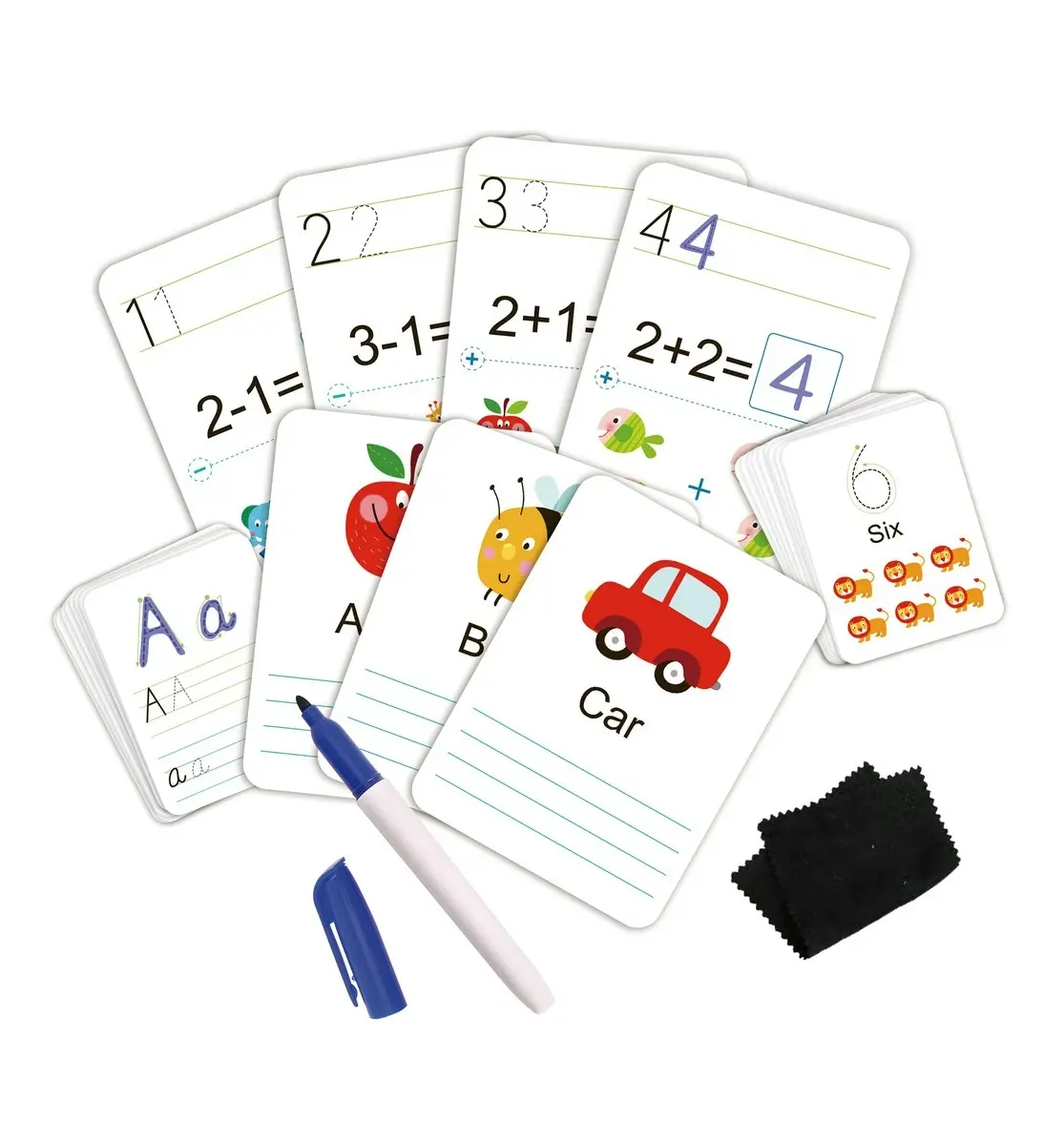 Tooky Toy Handwriting/Learning Cards Kids/Children Preschool Educational Game 3+ - Toys & Games