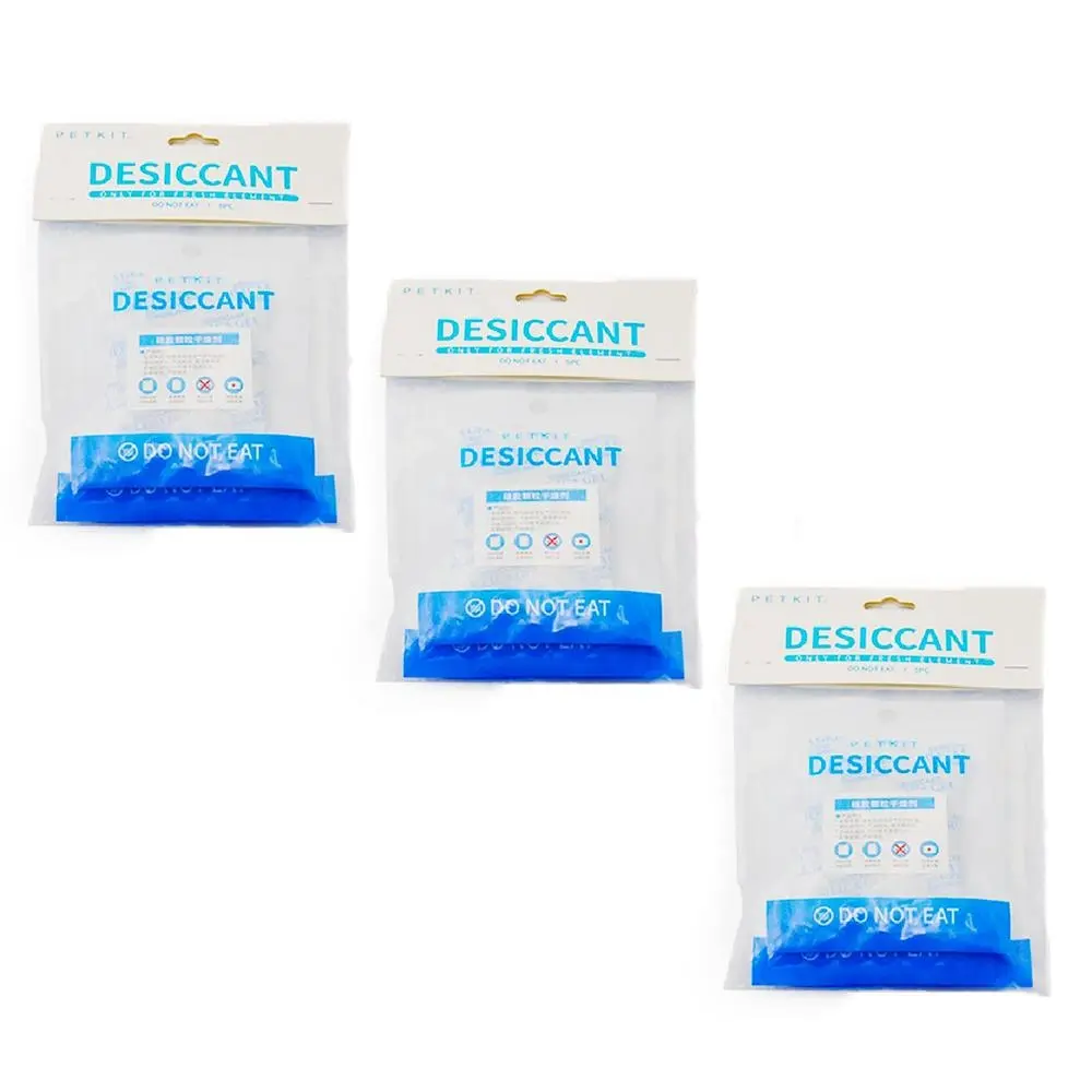 3x Petkit Desiccant Gel Moisture Absorber for Smart Pet Fresh Element Feeder - Pets
