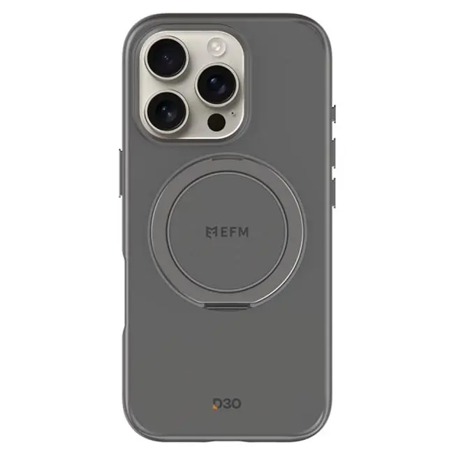 EFM Alta MagSafe D3O Bio Case (Suits iPhone 16 Pro) - Titanium Grey