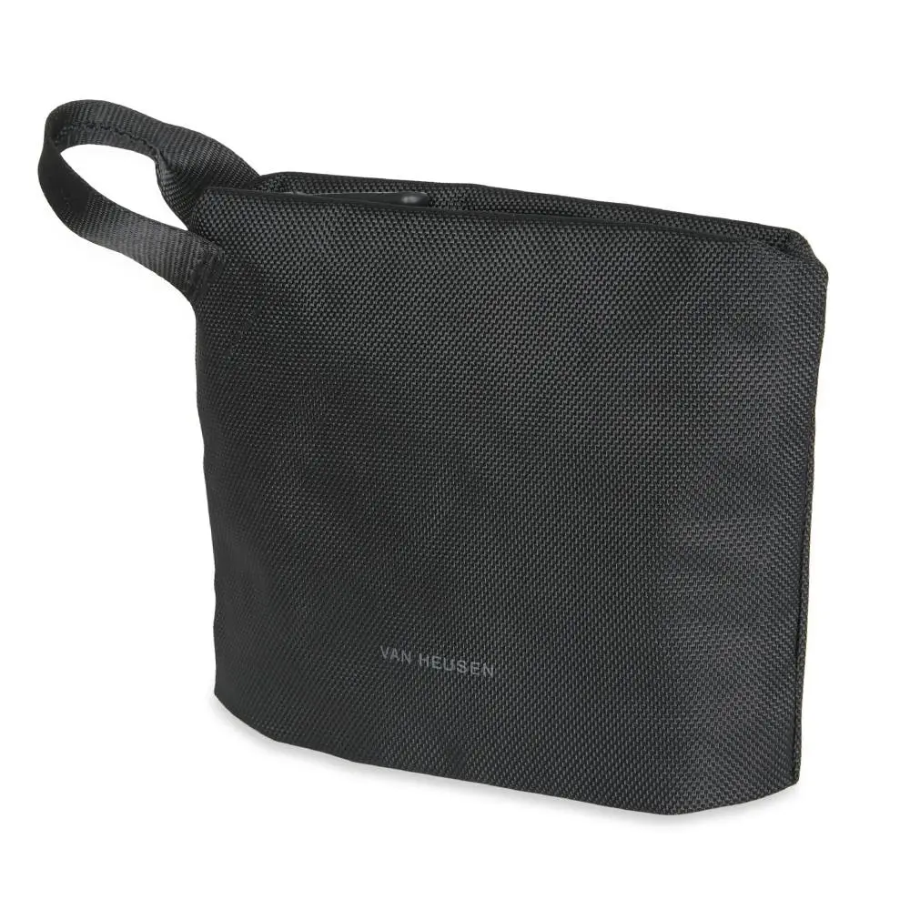 Van Heusen Men's Office Pouch Desk Utility Storage IT Cable Pouch Case Black - Fashion