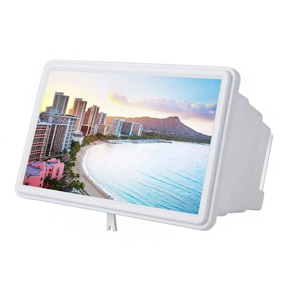 12 inch retractable 3D mobile phone screen HD amplifier bracket - Electronics