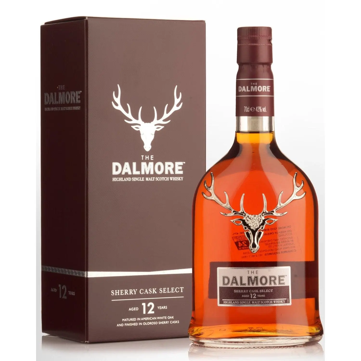 Dalmore 12 Year Old Sherry Cask Select Single Malt Scotch Whisky 700ml - Alcohol