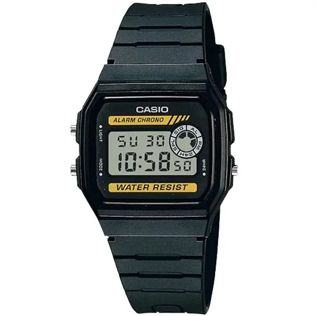 Casio Black & Yellow Basic Retro Vintage Series Unisex Digital Watch F-94WA-9