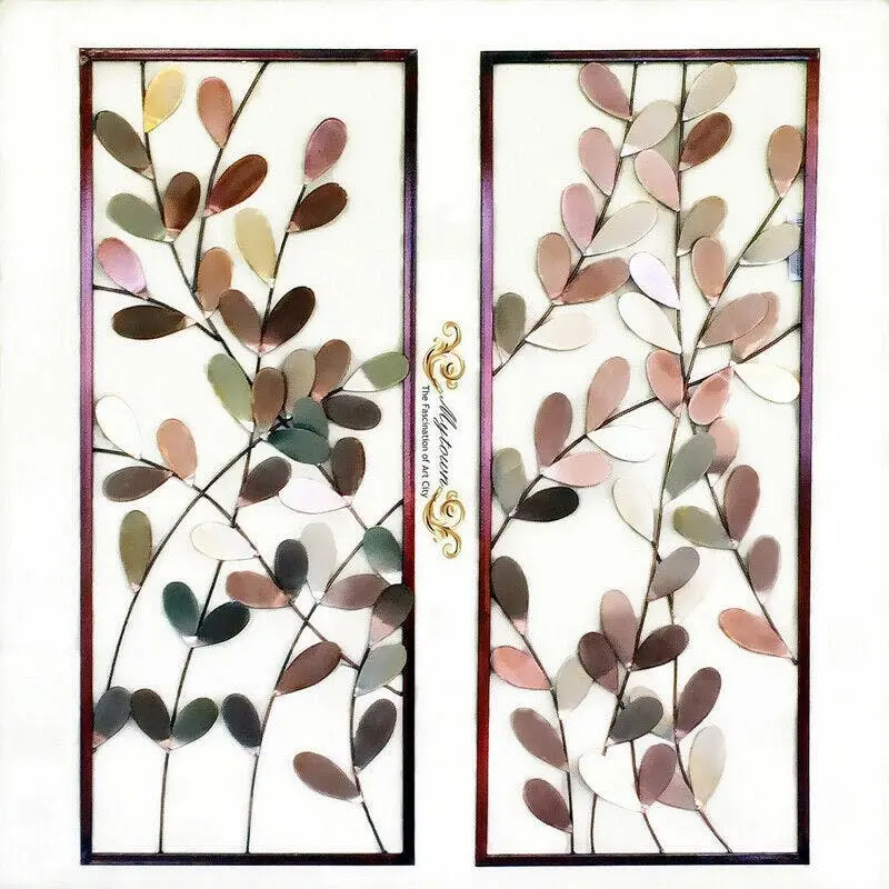 Metal Wall Art Sculpture Duo for Indoor/Outdoor Decor - Home & Garden