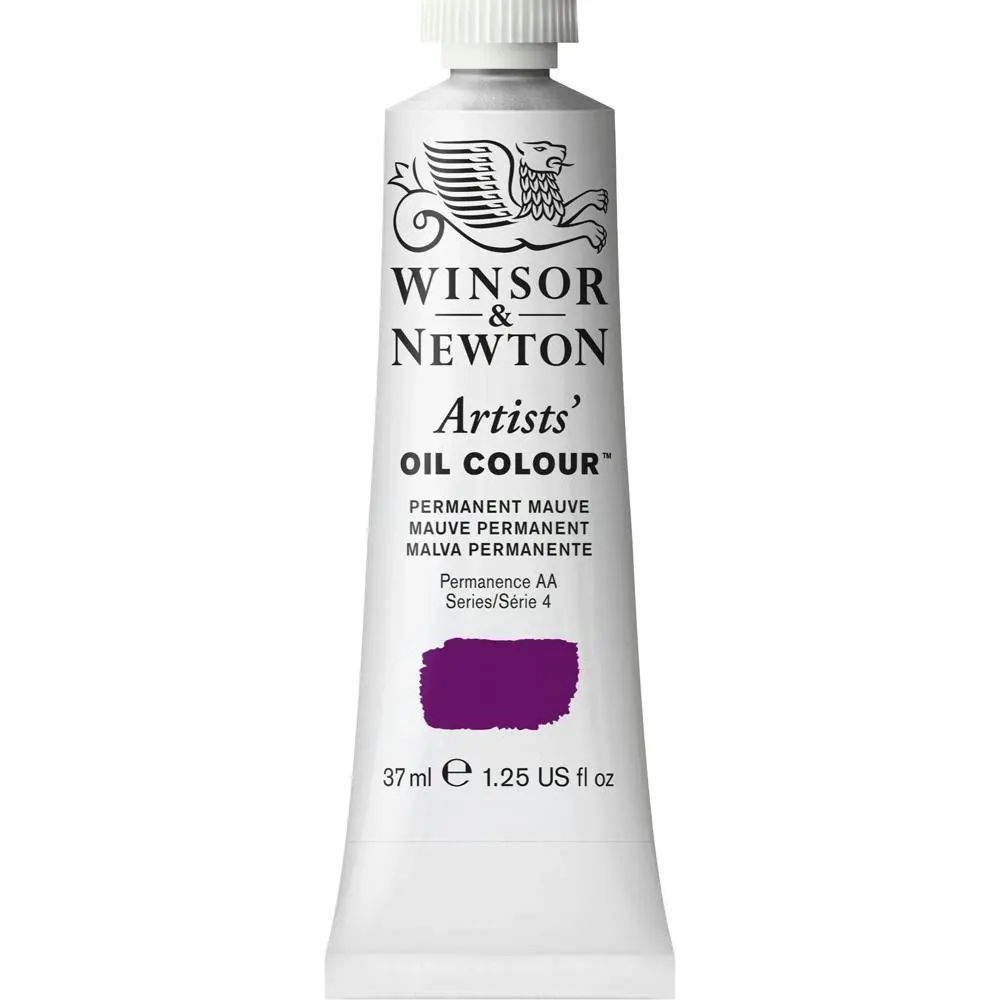 Winsor & Newton Artists Oil Colour 37ml Art Paint Tube Permanent Mauve Series 4 - Hobbies