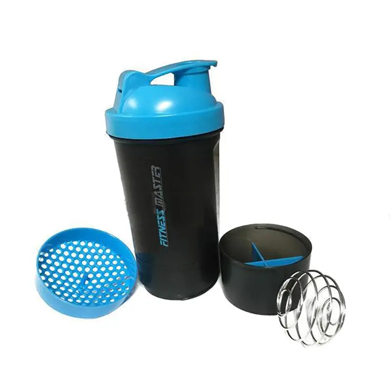 Fitness Master 5x 3in1 Gym Protein Supplement Drink Blender Mixer Shaker Shake Ball Bottle Cup - Health