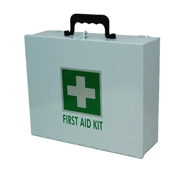 Unbranded First Aid Empty Metal Case Large 28 x 23 x 9 cm Reflective - Health