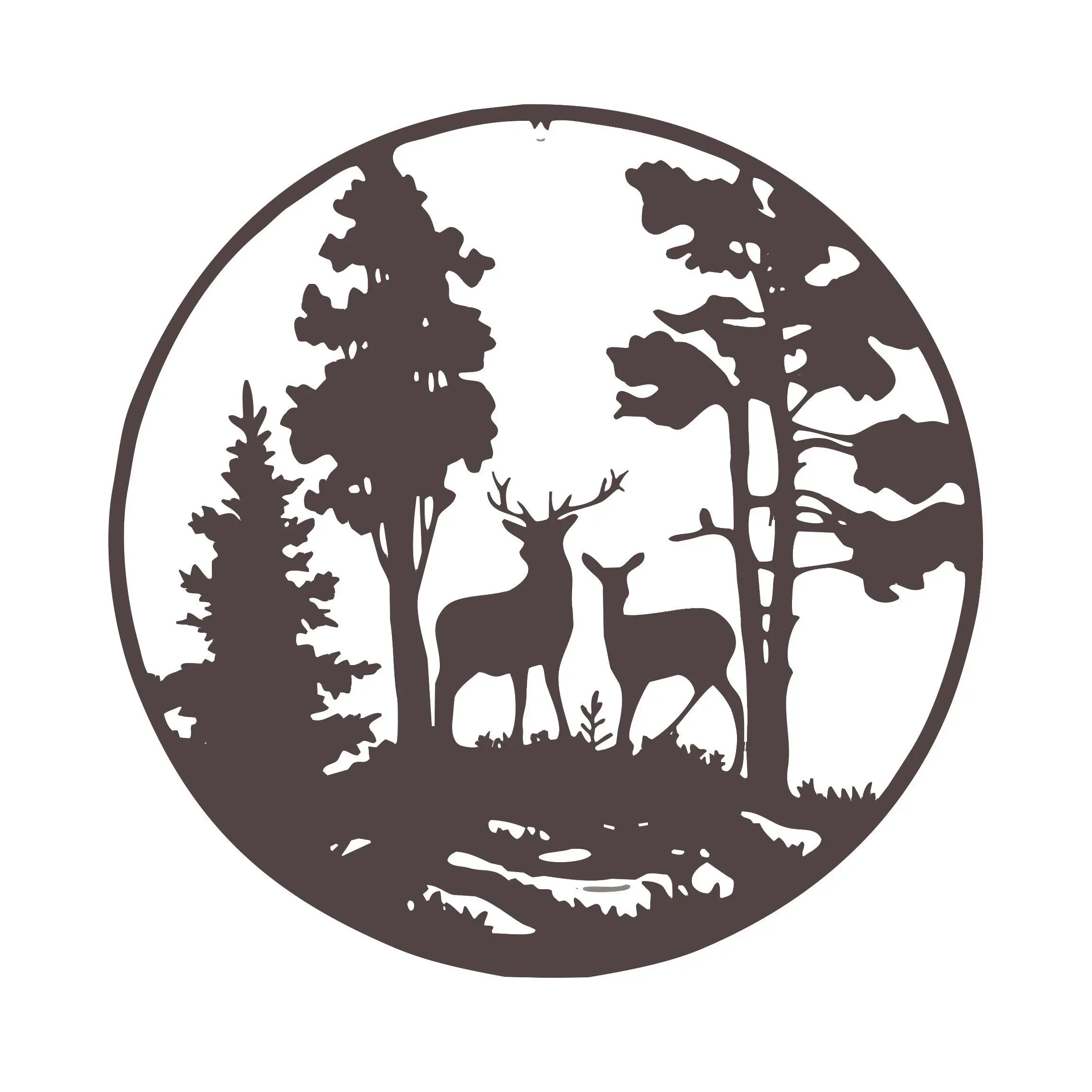 Rusty Reindeer Metal Wall Decor - Home & Garden