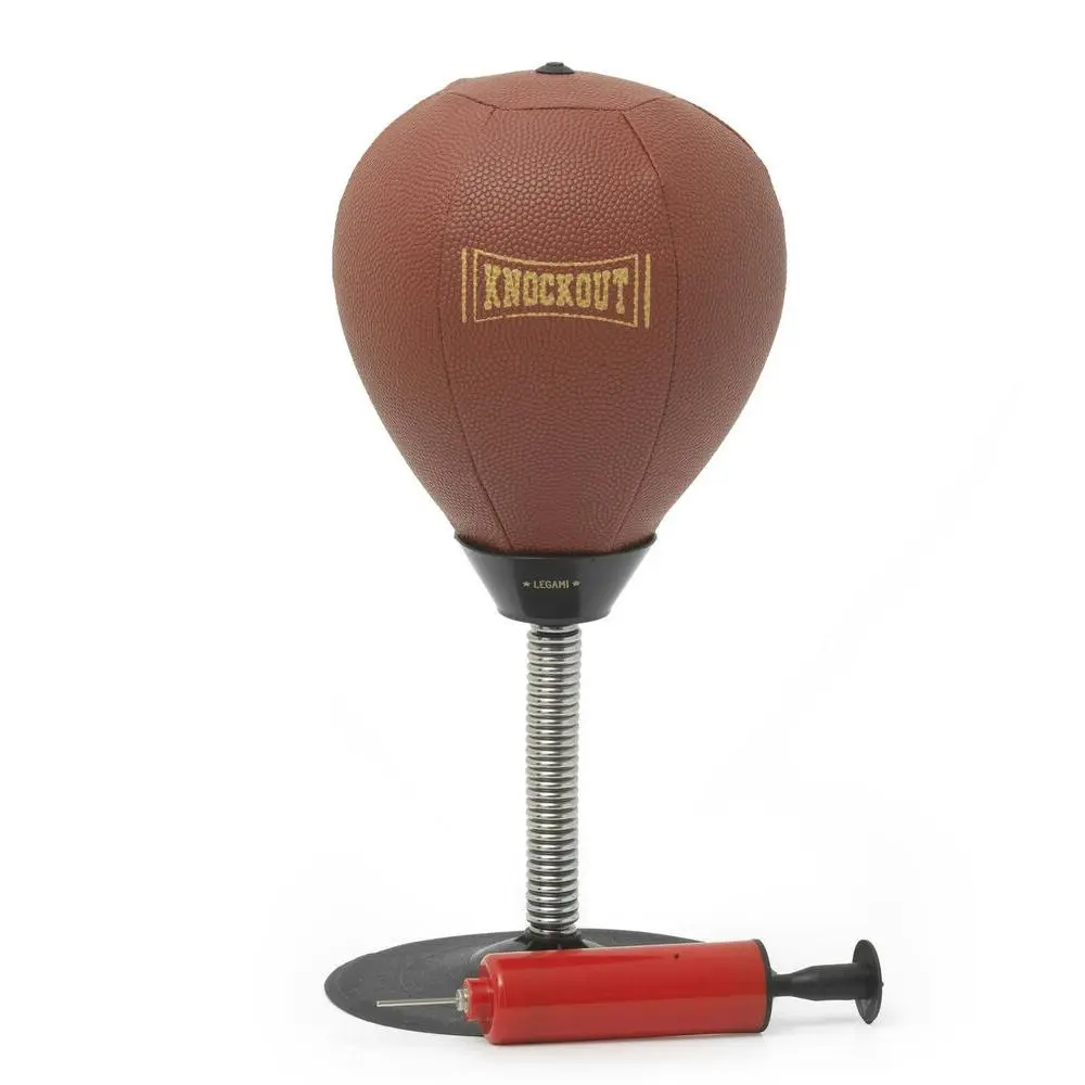 Knockout Tabletop Punching Bag/Ball Stress Reliever Novelty Toy w/ Air Pump 18cm - Sports & Outdoor