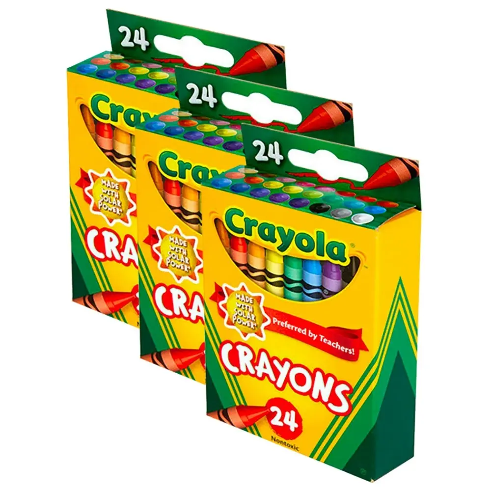 72pc Crayola Crayon Tuck Box Kids Colouring Drawing Arts/Crafts Children 3y+ - Hobbies