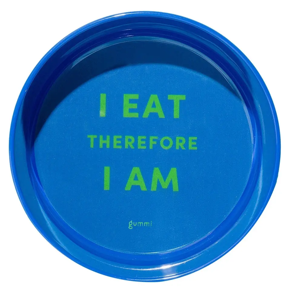 Gummi 16.5cm Melamine Dog Bowl Puppy/Cat Food/Water Pet FeedingContainer M Blue - Pets