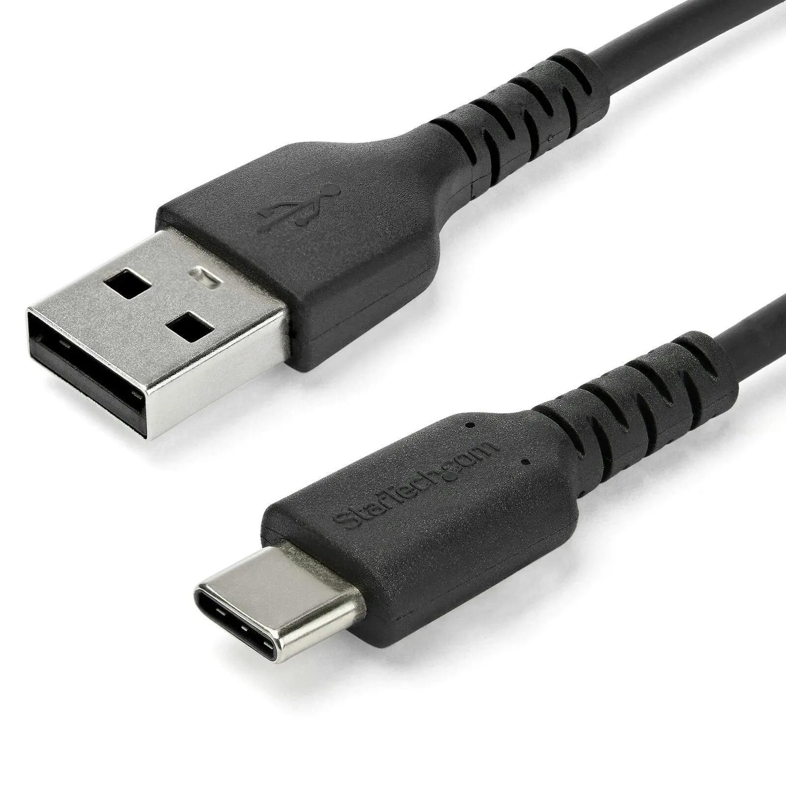 Star Tech 2m USB A to USB C Fast Charge&Sync Cable Aramid Fiber For Android BLK - Electronics