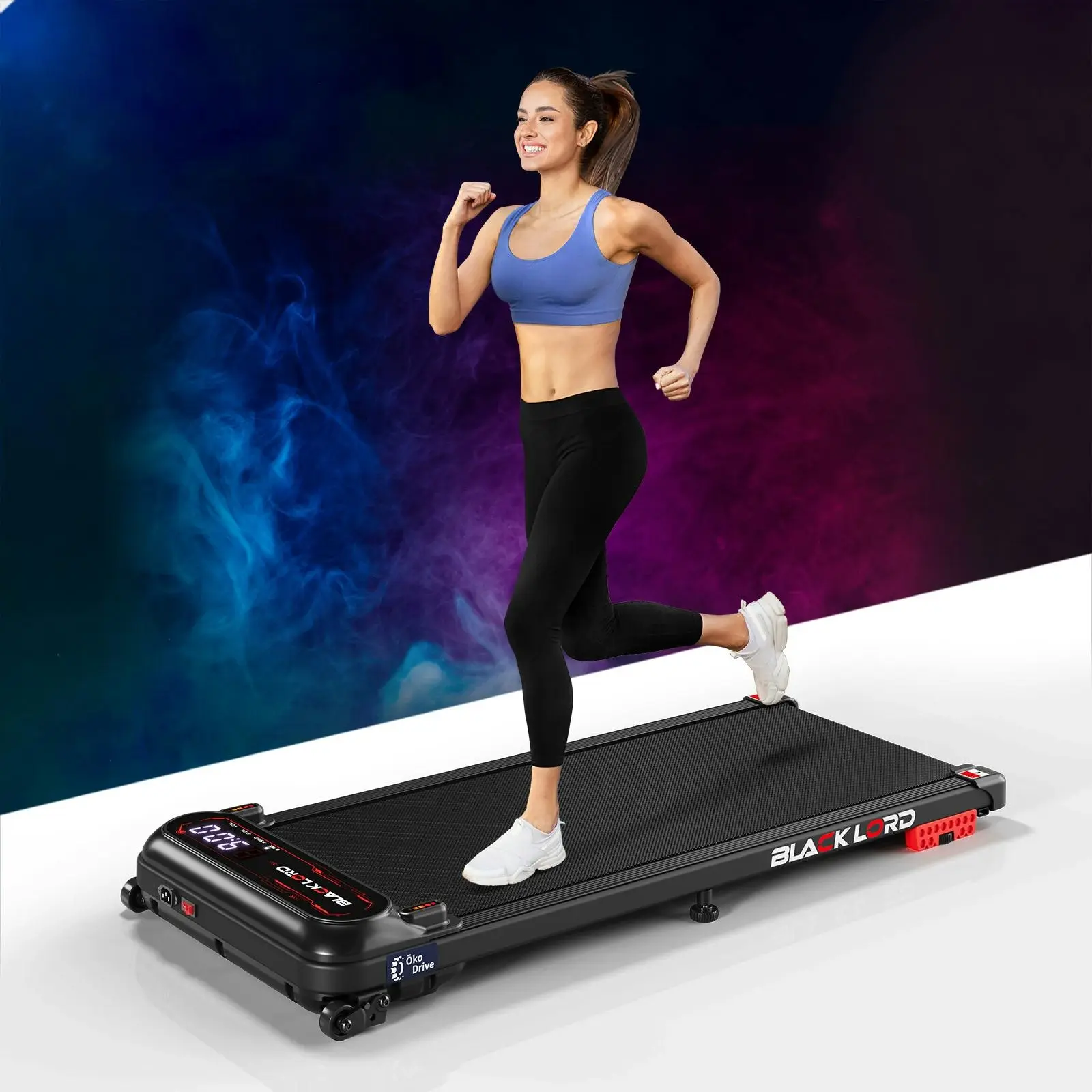 Black Lord Treadmill Electric Walking Pad Incline Shock Absorbers Gym Black - Shred Sale - Up to $400 off
