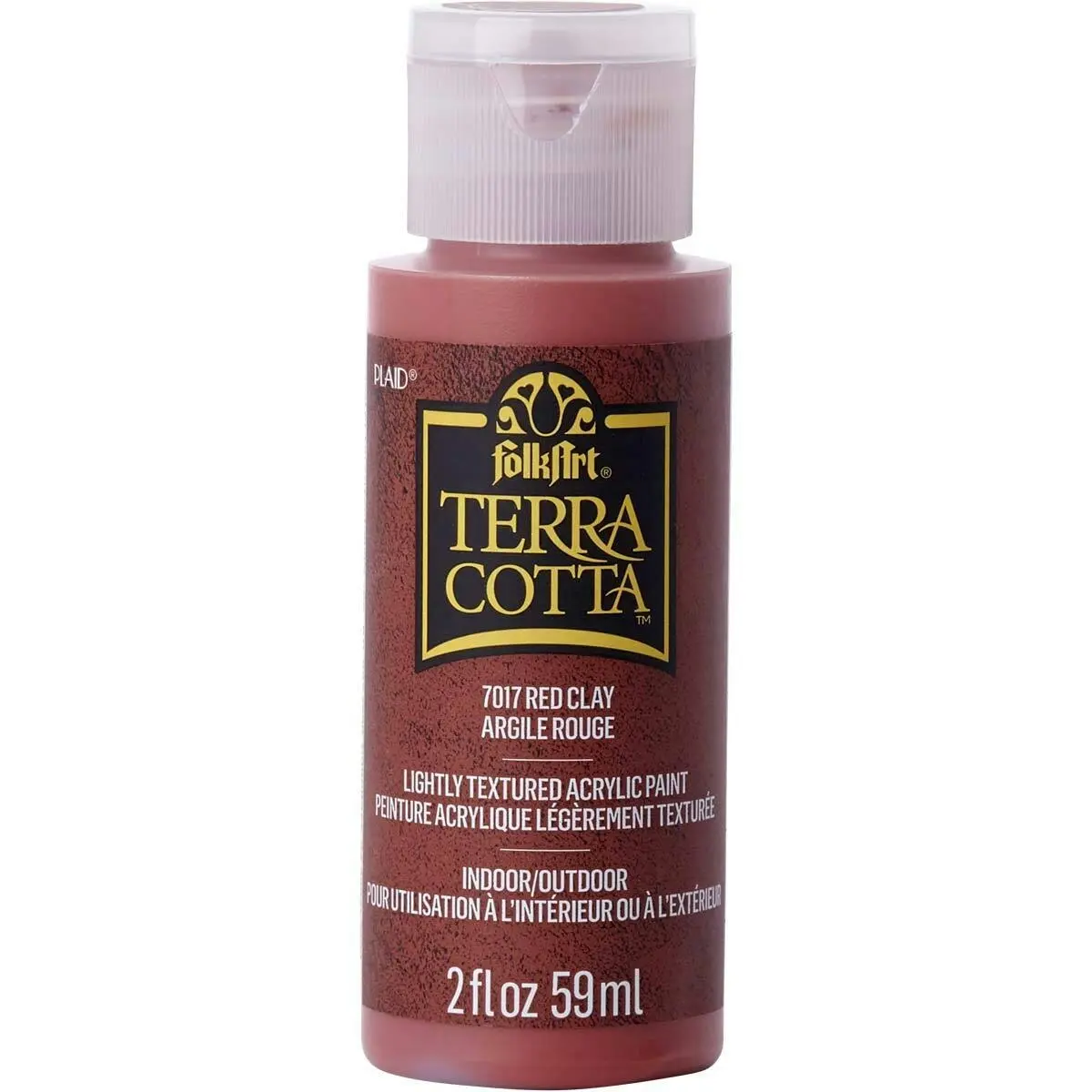 Plaid FolkArt Terra Cotta 59ml Acrylic Art/Craft Paint Red Clay Textured Finish - Hobbies