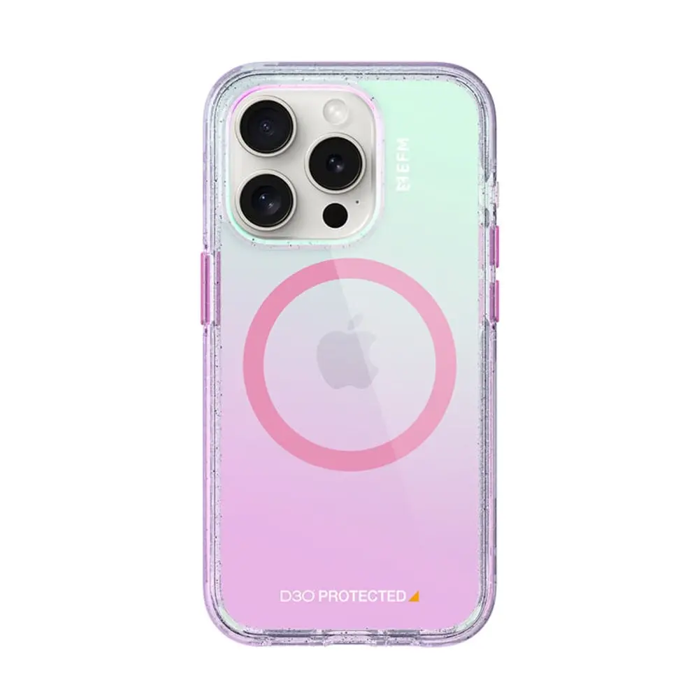 EFM Aspen Case Armour with D3O BIO suits iPhone 15 Pro Max - Glitter Pearl
