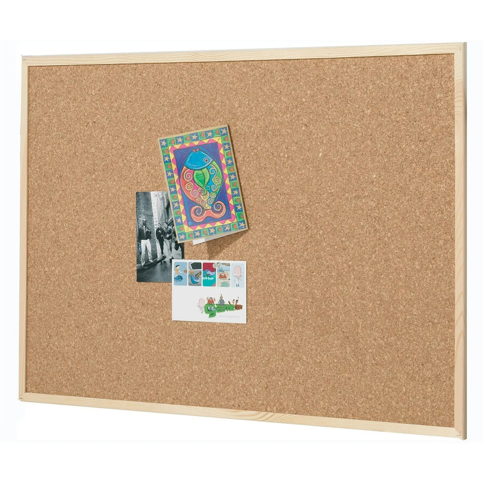 Quartet 45x60cm Corkboard Office/School Wall Pin Posting Board w/ Pine Frame - Back to School Specials