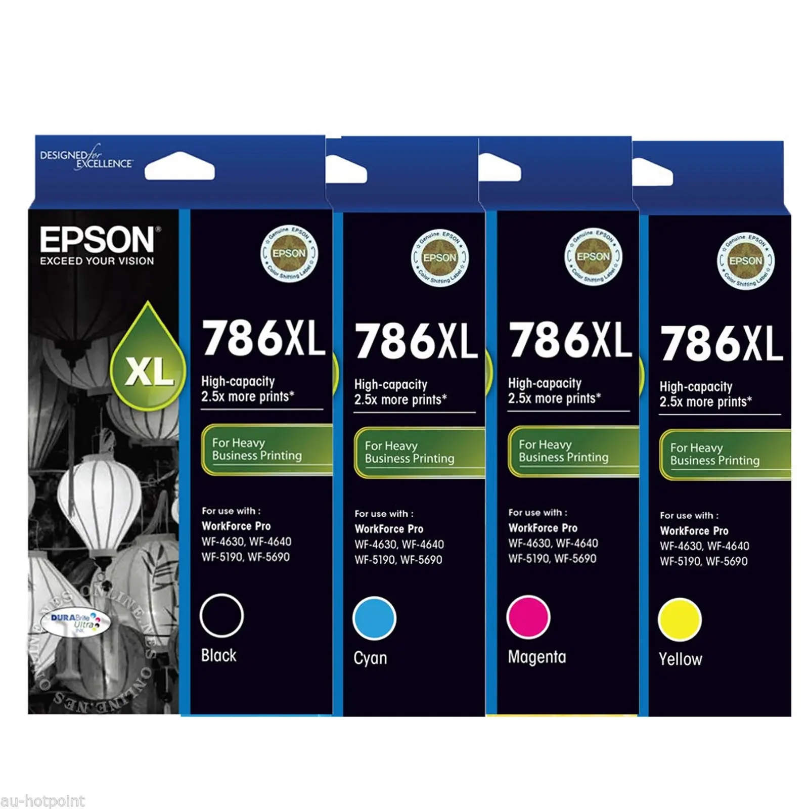 Genuine Original Epson 786XL 4 Colours Value Pack Ink Cartridge - Electronics
