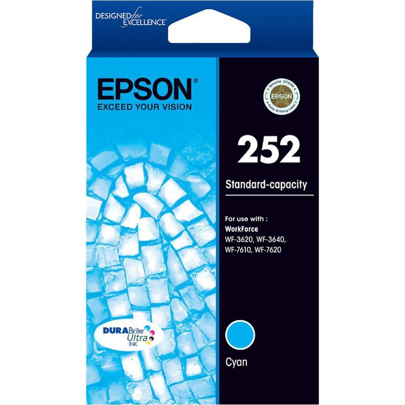 Epson 252 Cyan Ink Cartridge WF-3620 WF-3640 WF-7610 WF-7620 T252292